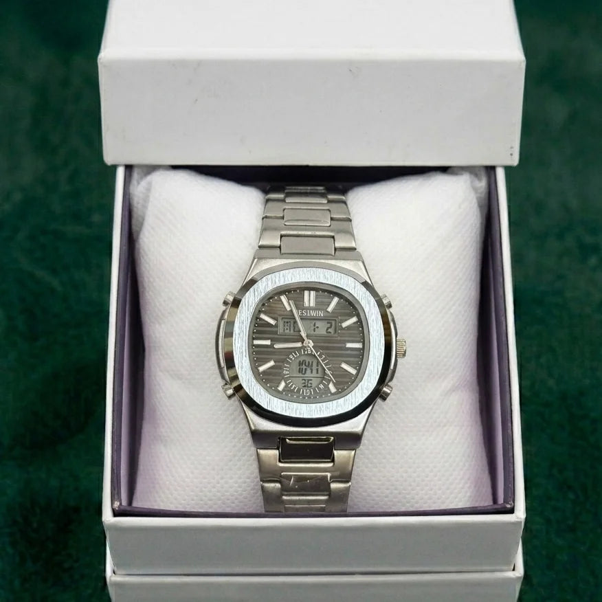 Bestwin Chrono Digital Elite – Silver Steel Edition