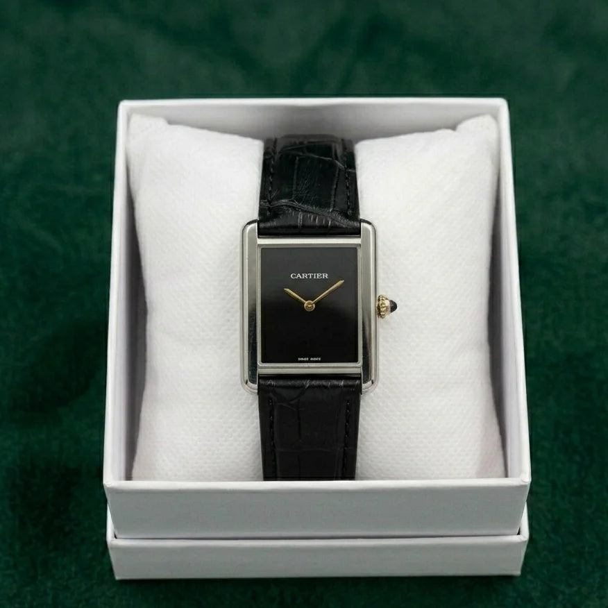 Heritage Silver Noir Black Edition– Leather Strap Men's Watch