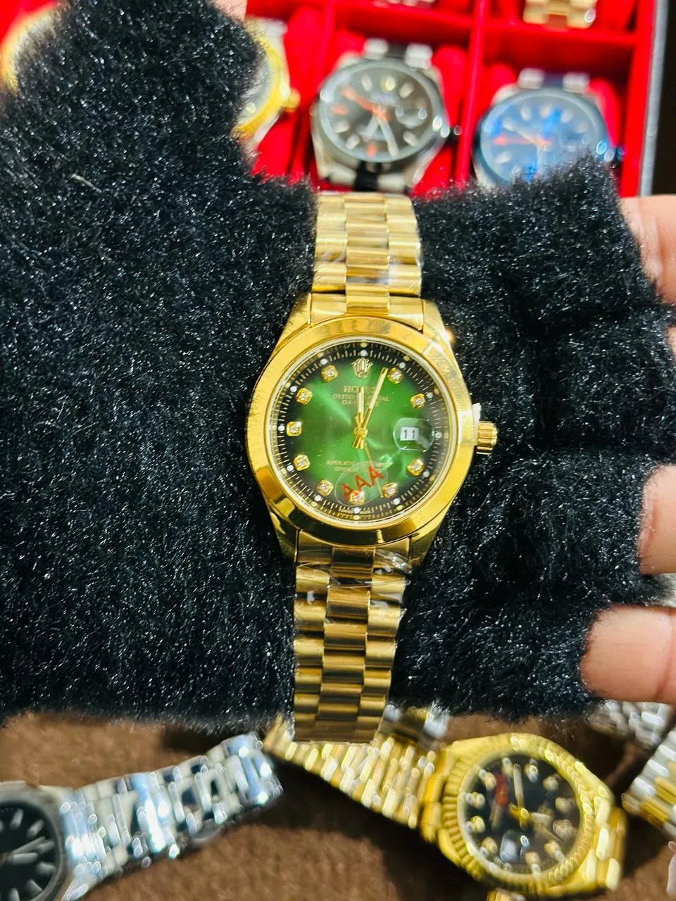 💚 Green Lover – Rolex Watch | Waterproof | Stainless Steel | Prime Tick