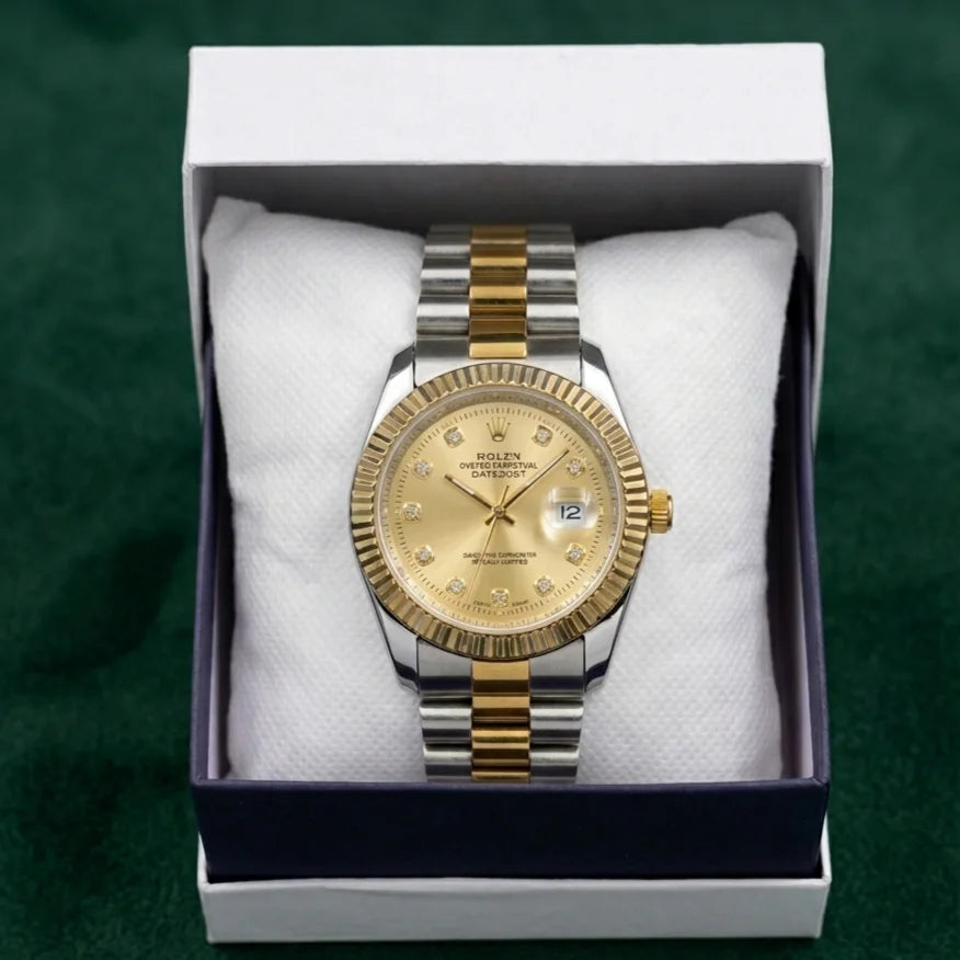 Royal Golden Prime– Silver & Golden Men's Watch