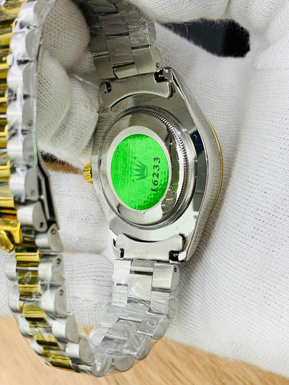 Gold & Silver + White Dial | Stainless Steel | Water Proof