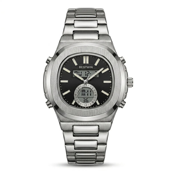Bestwin Chrono Digital Elite – Silver Steel Edition