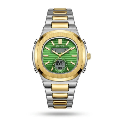 Bestwin Chrono Digital Elite – Two-Tone Gold Silver Edition