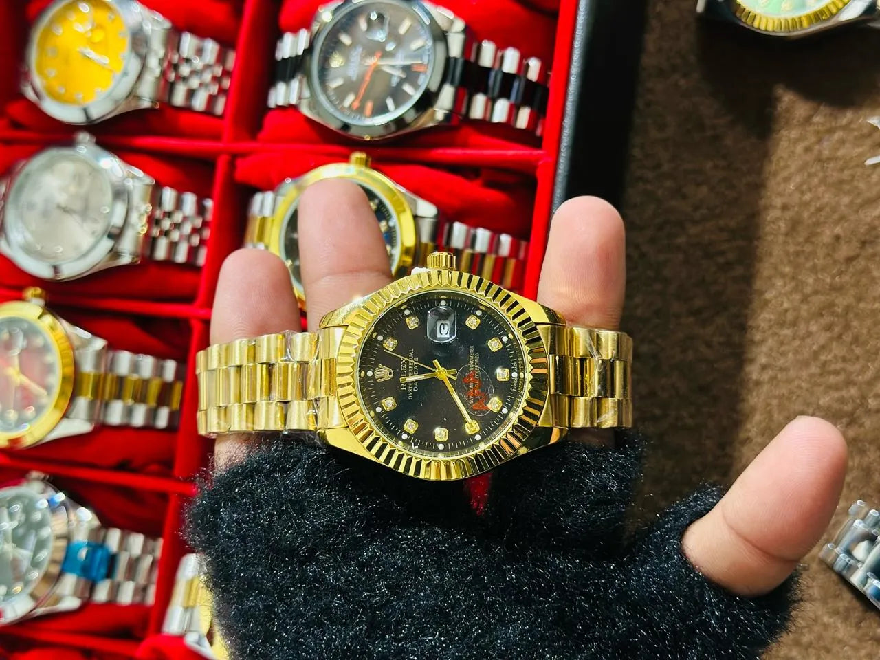 🖤 Black Lover – Rolex Watch| Waterproof | Stainless Steel | Prime Tick