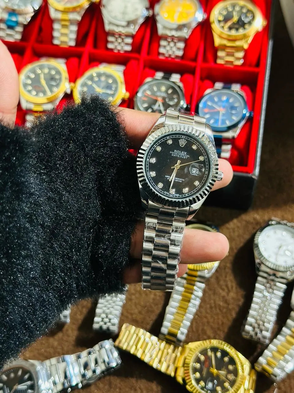 🖤 Black Lover – Rolex Watch| Waterproof | Stainless Steel | Prime Tick
