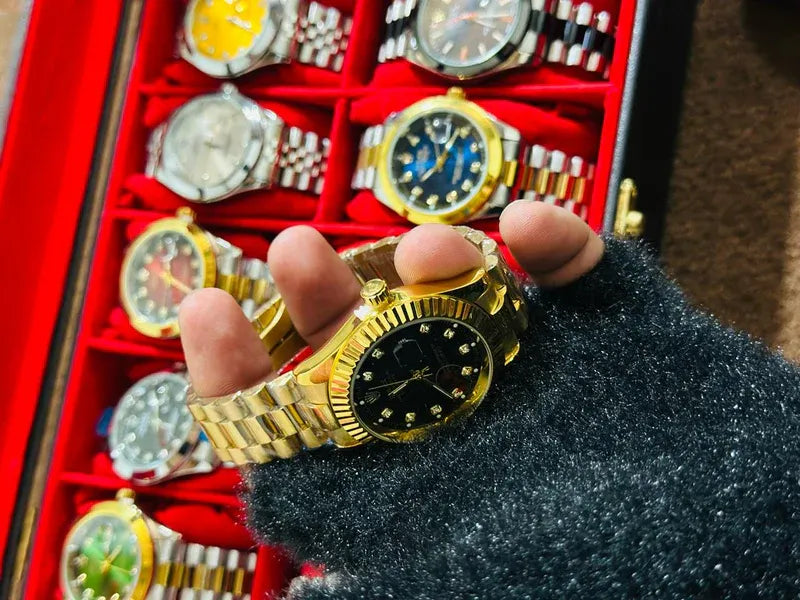 🖤 Black Lover – Rolex Watch| Waterproof | Stainless Steel | Prime Tick