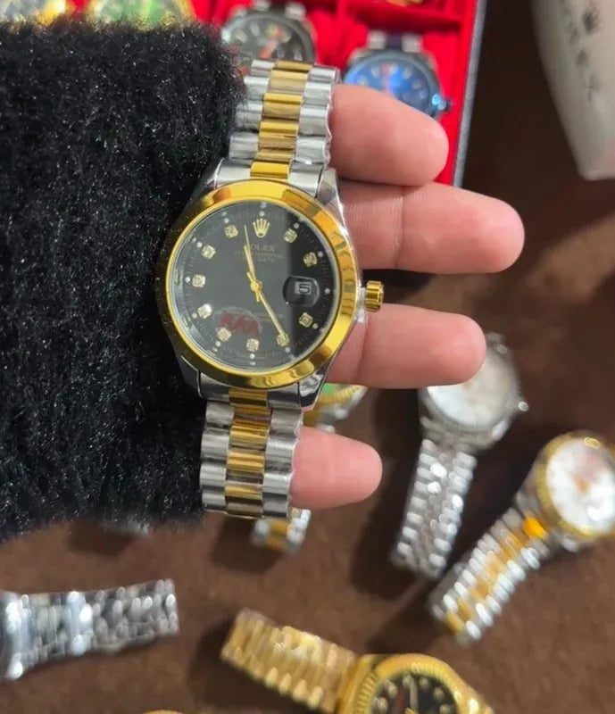 🖤 Black Lover – Rolex Watch| Waterproof | Stainless Steel | Prime Tick