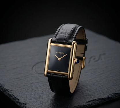 Heritage Gold Noir Black Edition– Leather Strap Men's Watch