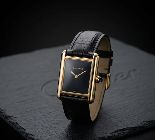 Heritage Gold Noir Black Edition– Leather Strap Men's Watch