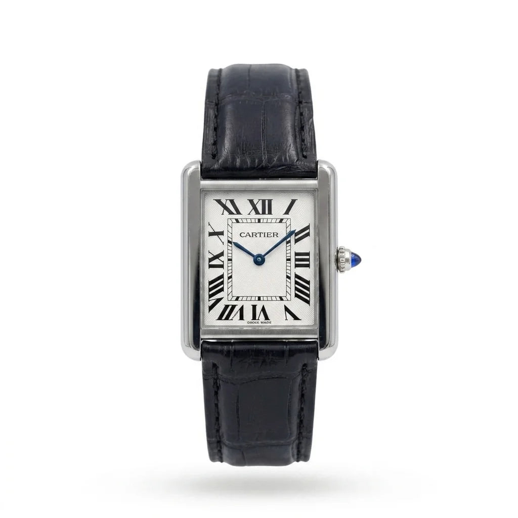 Vintage Square Black Edition– Leather Strap Men's Watch