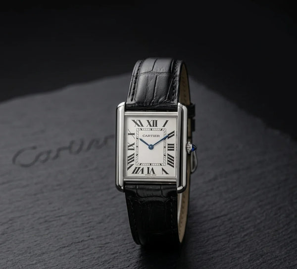 Vintage Square Black Edition– Leather Strap Men's Watch