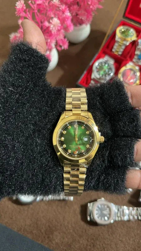 💚 Green Lover – Rolex Watch | Waterproof | Stainless Steel | Prime Tick