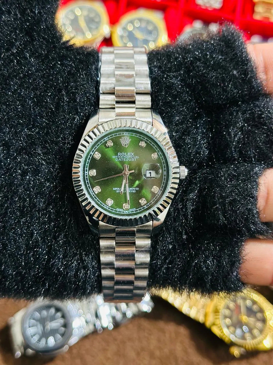 💚 Green Lover – Rolex Watch | Waterproof | Stainless Steel | Prime Tick
