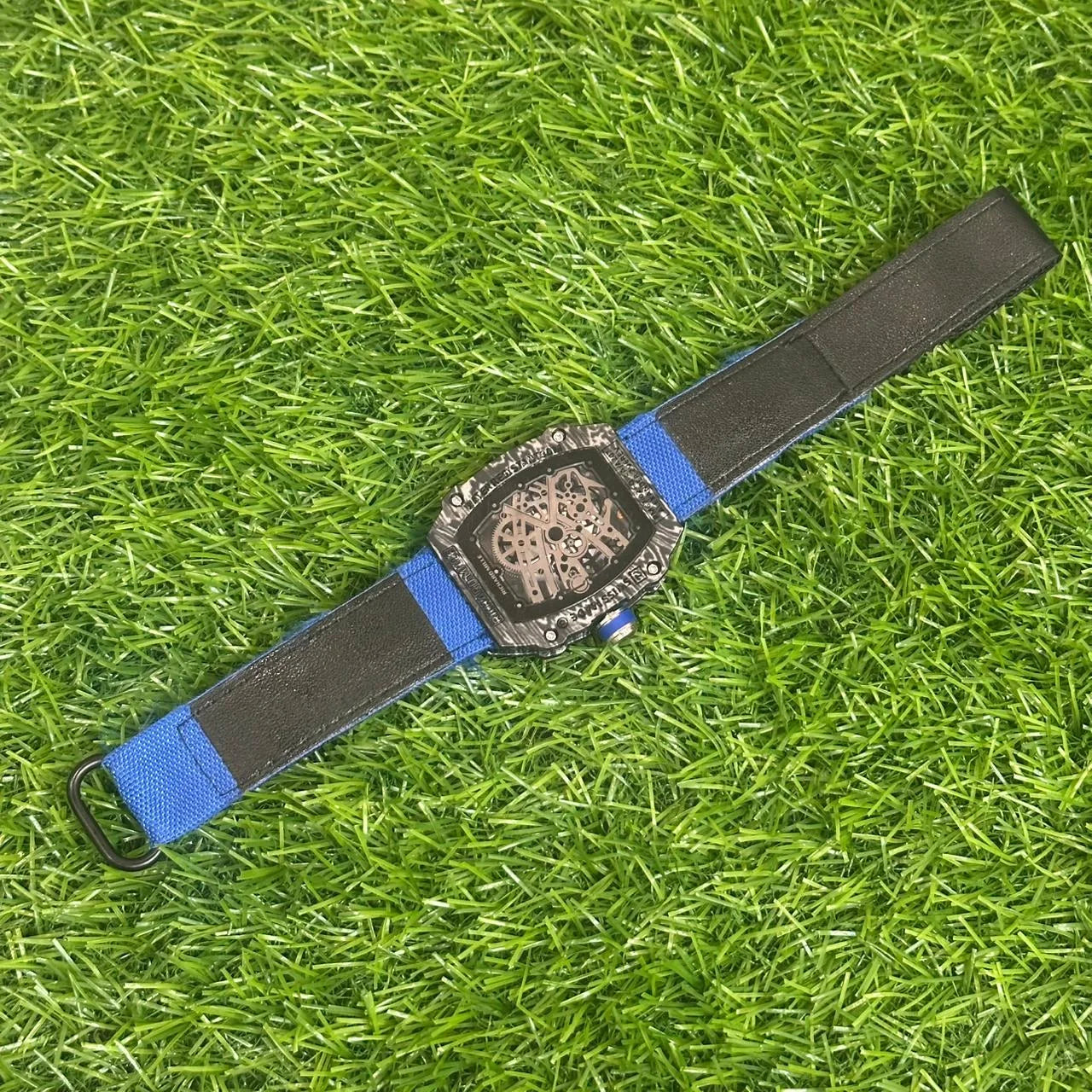Phantom Carbon Blue Automatic Watch – Men’s Edition