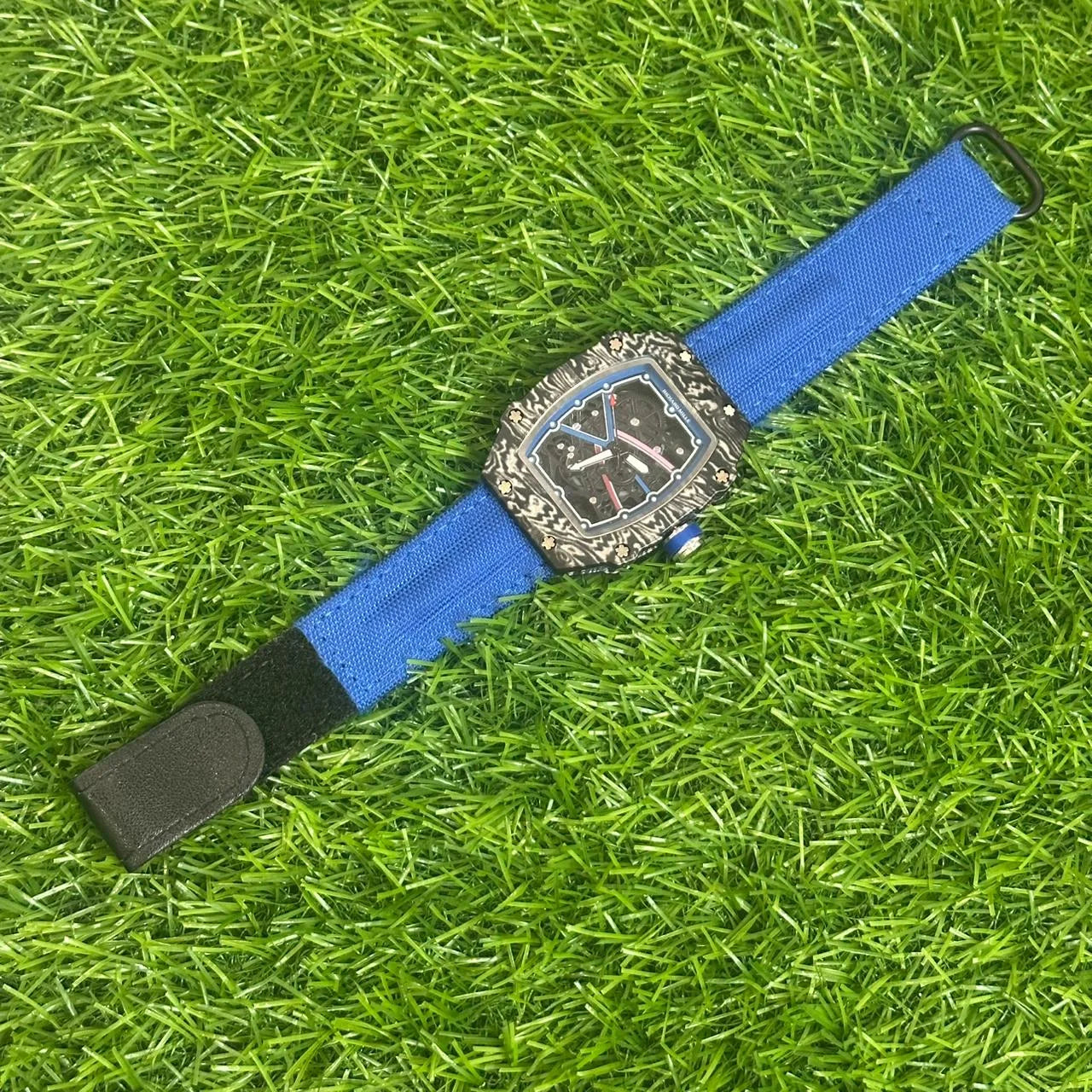 Phantom Carbon Blue Automatic Watch – Men’s Edition