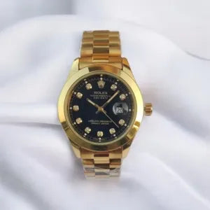 🖤 Gold + Black Dial | Waterproof | Stainless Steel | Prime Tick
