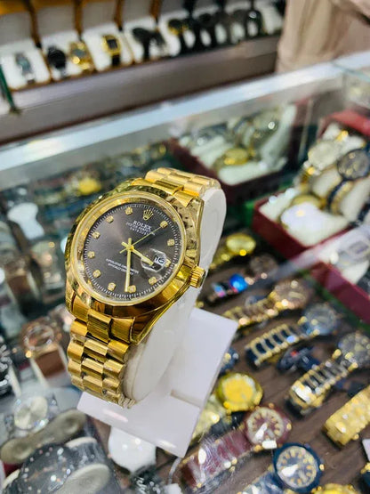 🖤 Gold + Black Dial | Waterproof | Stainless Steel | Prime Tick