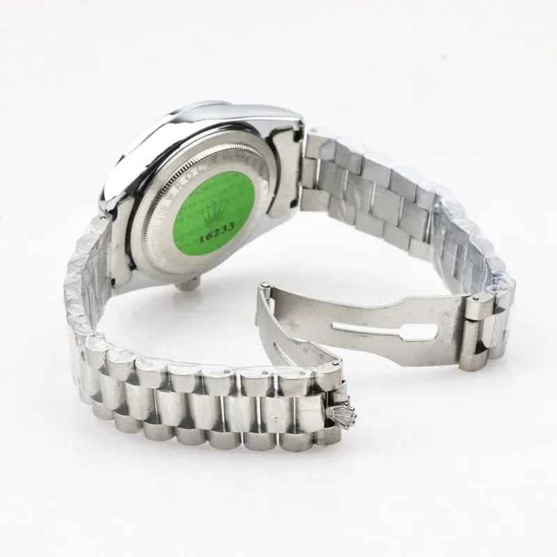 💚 Silver +  Green Dial | Waterproof | Stainless Steel | Prime Tick