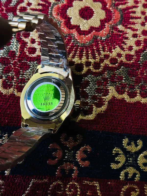 💚 Silver +  Green Dial | Waterproof | Stainless Steel | Prime Tick