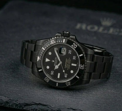 Rolex Twin Time – Black Men's Watch