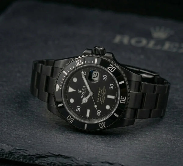 Rolex Twin Time – Black Men's Watch
