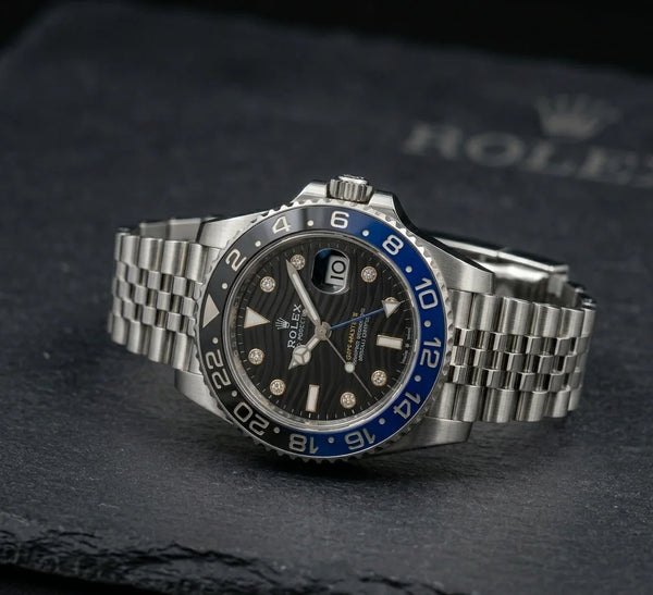 Rolex Sapphire Twin Time – Silver Men's Watch