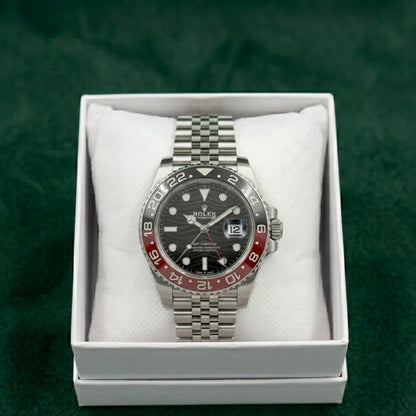 Rolex Twin Time – Silver Men's Watch