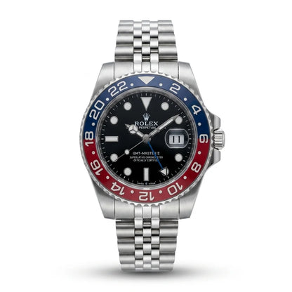 Rolex Twin Time – Silver Men's Watch