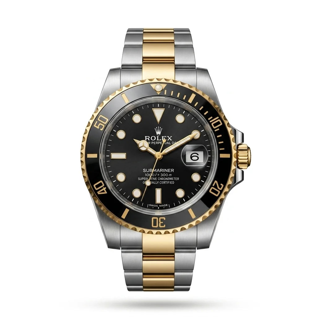Rolie Golden Twin Time – Silver & Golden Men's Watch