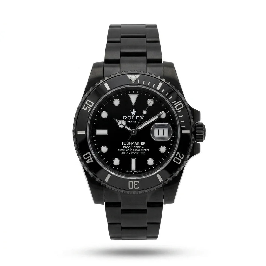 Rolex Twin Time – Black Men's Watch