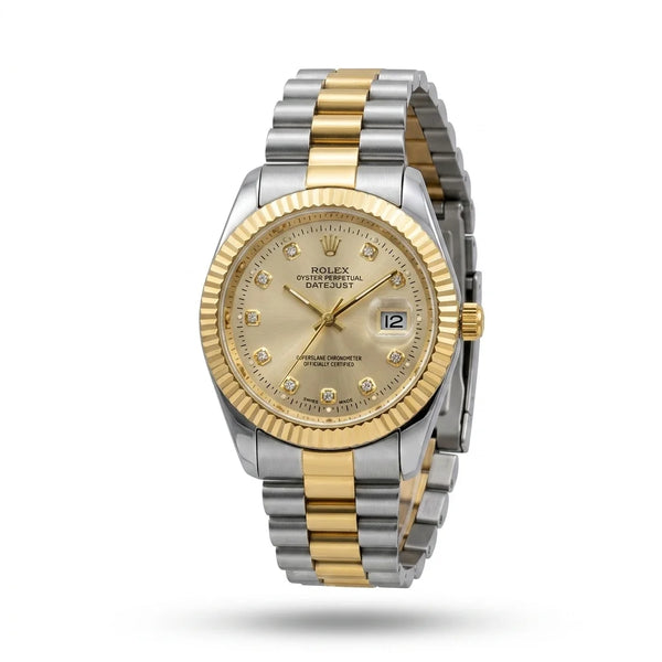 Royal Golden Prime– Silver & Golden Men's Watch