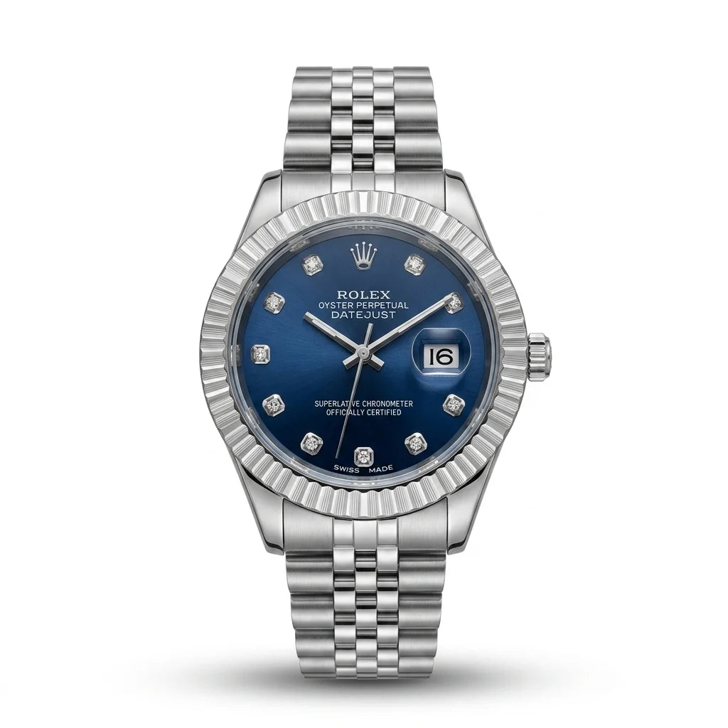 Royal Black Sapphire Prime– Silver Men's Watch