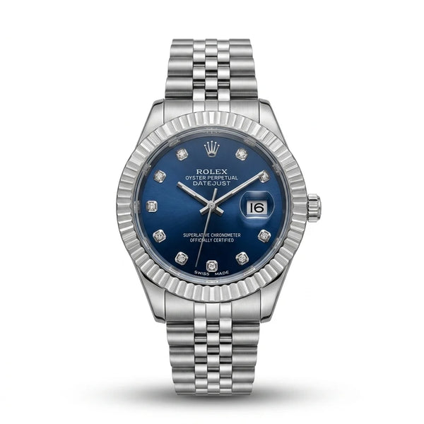 Royal Black Sapphire Prime– Silver Men's Watch